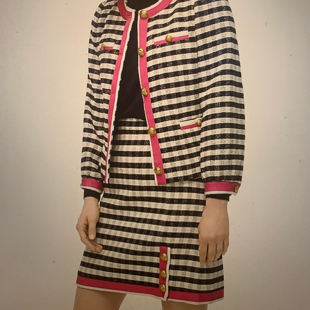NWT J. Crew grosgrain trim skirt in gingha…